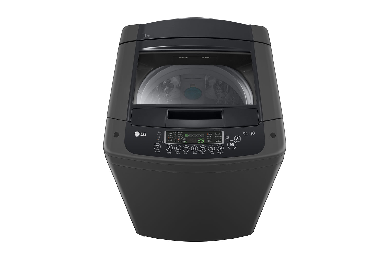 LG 18kg Top Loader with Smart Inverter in Black Finish, T1885NEHT2