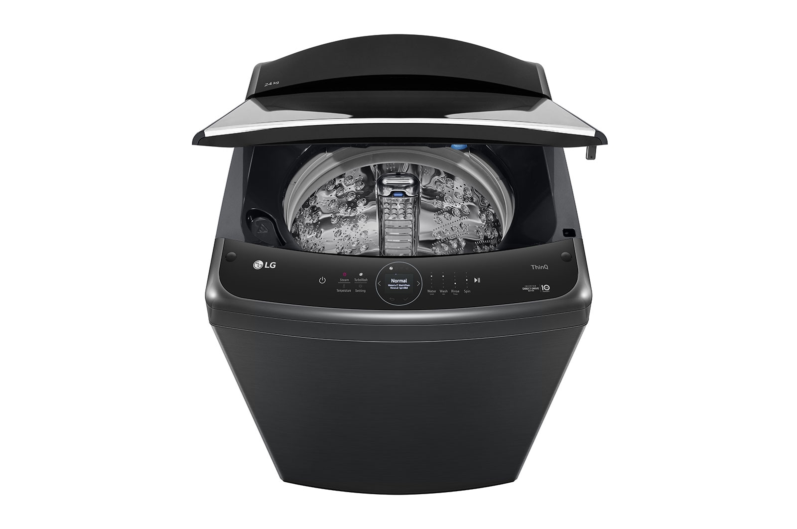 LG 24kg Top Loader with AI DD™ & TurboWash3D™ in Black Finish, T24H9EFHSTP