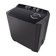 LG 15Kg Twin Tub Washing Machine, Roller Jet, 3 Wash Programs, Wind Jet Spray, Black Colour, TT1561RWPT