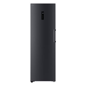 Front view of 324L One Door Freezer in Matte Black Finish, GC-B414EQFM