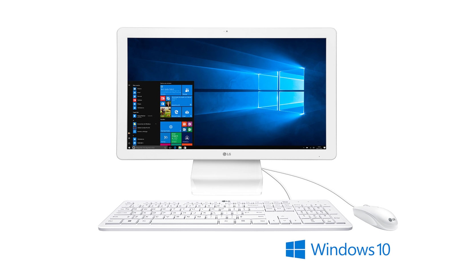 LG Computador All in One LG, 22", Windows 10 Home, Celeron, 4GB, 500GB, 22V240-L.BJ34P1