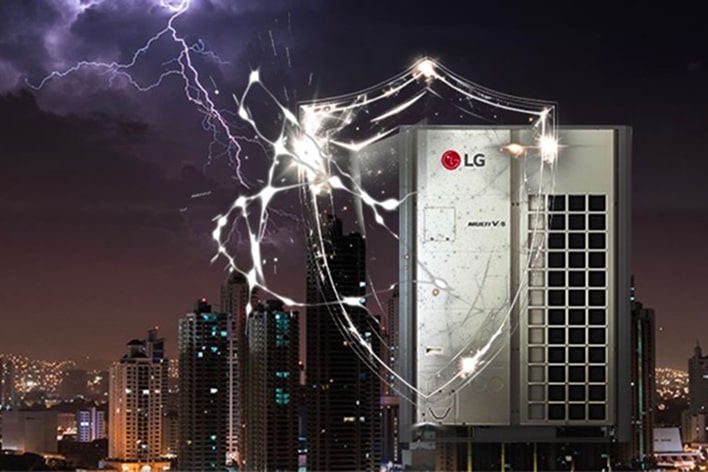 O produto HVAC é mostrado graficamente.