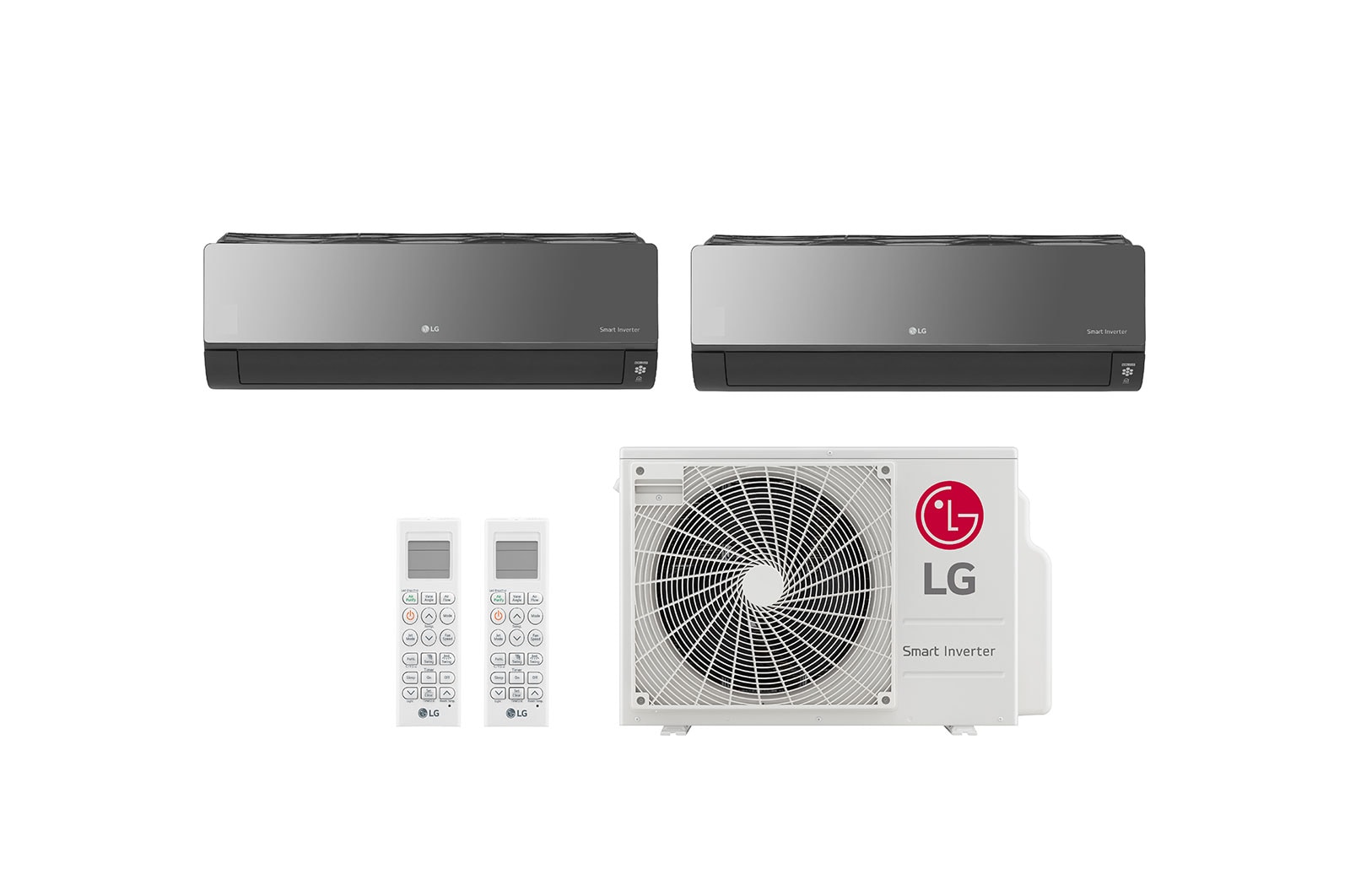LG Ar condicionado Multi Split Inverter 2 ambientes (Artcool 9.000BTUS, 18.000BTUs) Quente/Frio WiFi integrado, MIN2AMB4