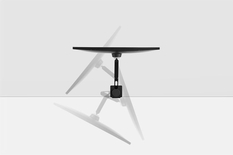 Simulação de ajuste de ângulo lateral + 280˚ , - 280˚