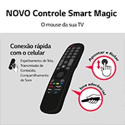 LG 2021 Smart TV LG 65" 4K UHD 65UP7550 WiFi Bluetooth HDR Inteligência Artificial ThinQ Smart Magic Google Alexa, 65UP751C0SF