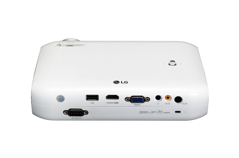 LG Portabler LED Projektor mit hoher Leuchtleistung und WXGA Auflösung, PW1000G