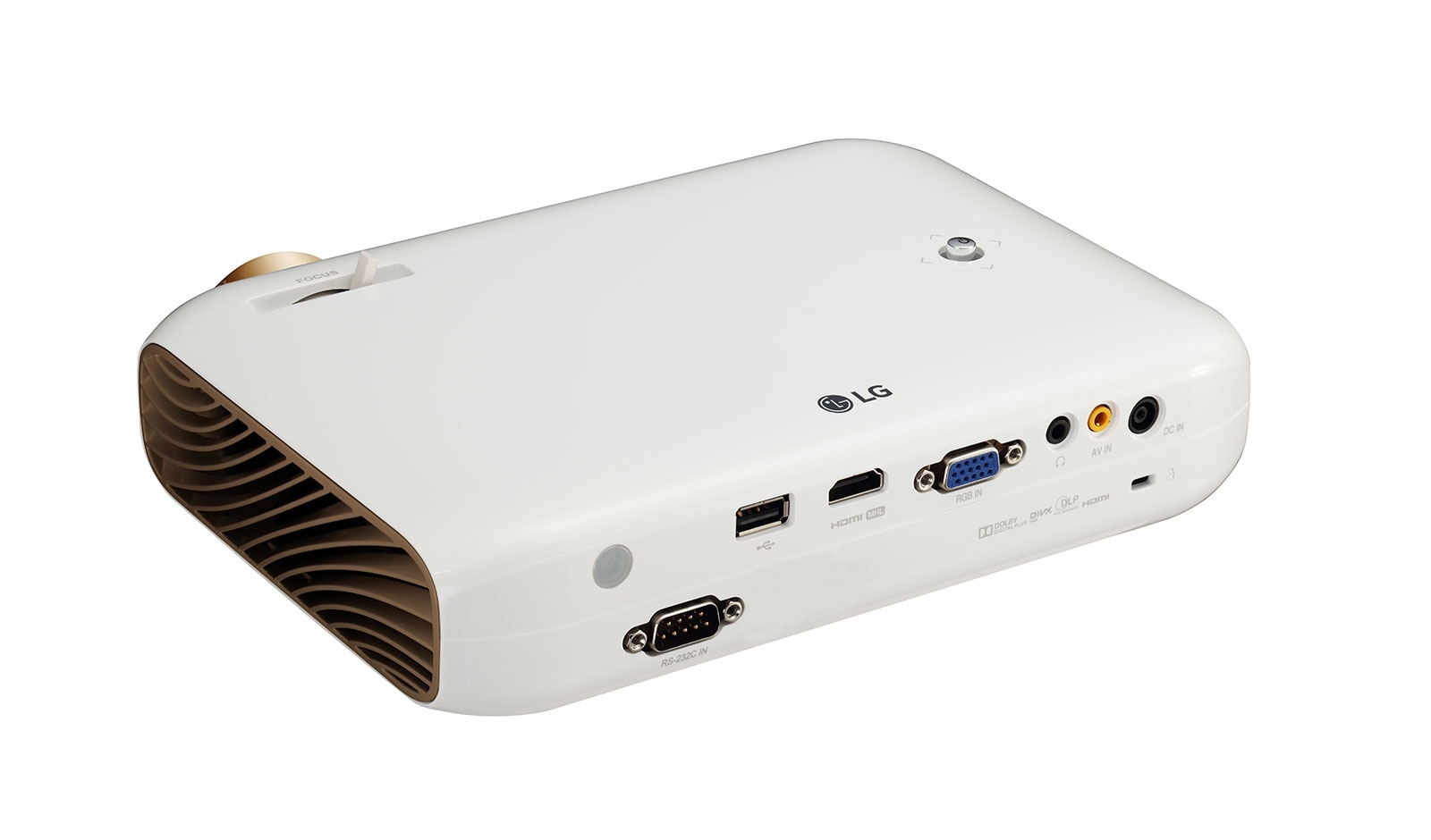 LG Portabler LED Projektor mit hoher Leuchtleistung und WXGA Auflösung 1280 x 800, PW1500G