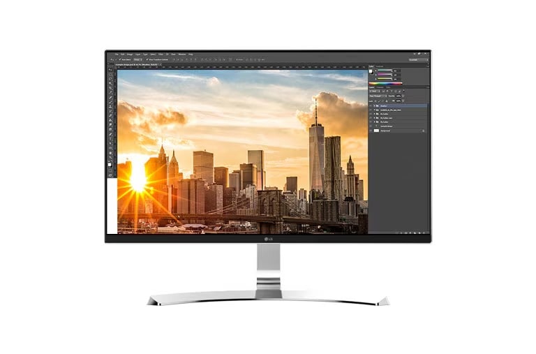 LG Ultra HD(UHD) 4K IPS Monitor 27UD88 mit 68,58 cm (27 Zoll) Bildschirmdiagonale, New Cinema Screen Design und ArcLine Standfuß, 27UD88-W