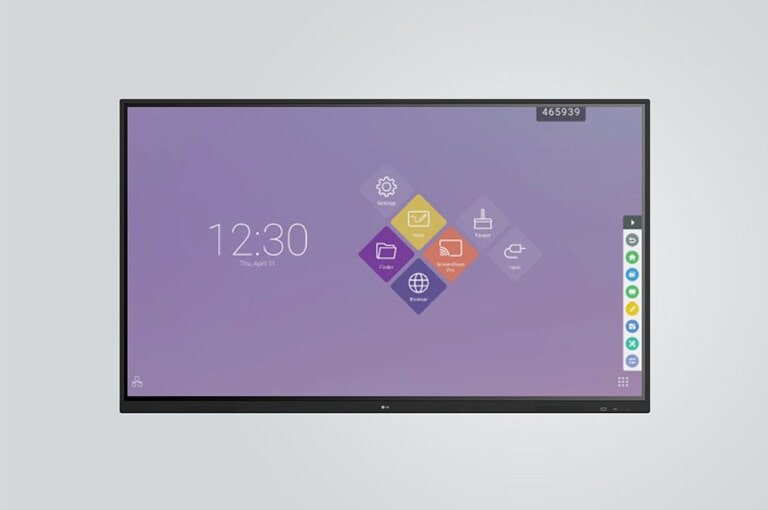 Über die Symbolleiste können Sie verschiedene Funktionen wie Spotlight und Air Class ganz einfach steuern.