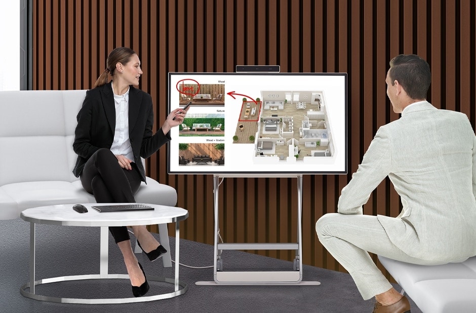 LG One:Quick Flex, Arztpraxis, Telemedizin, Zusammenarbeit, Designbüro, Stationen in Krankenhäusern und Pflegeheimen, Videoanrufe, Homeoffice, Kindergarten, Fernunterricht LG One:Quick Flex, Arztpraxis, Telemedizin, Zusammenarbeit, Designbüro, Stationen in Krankenhäusern und Pflegeheimen, Videoanrufe, Homeoffice, Kindergarten, Fernunterricht