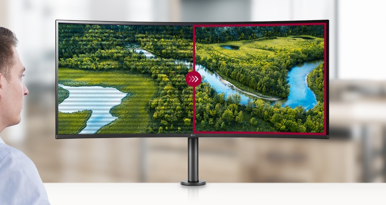 Flicker Safe reduziert unsichtbares Flackern auf dem Bildschirm und sorgt für eine angenehme Arbeitsumgebung für Ihre Augen.