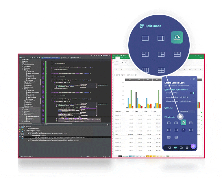 Die App LG Switch vereinfacht das Multitasking durch die Installation von Software auf dem PC.