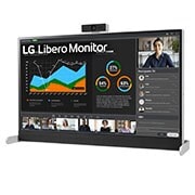 LG 27-Zoll-QHD-Monitor „Libero“ mit abnehmbarer Full-HD-Webcam, 27BQ70QC-S