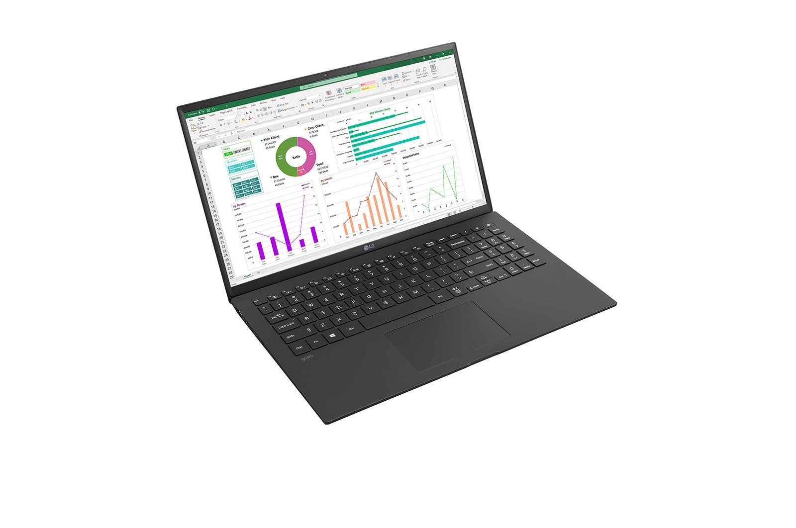 LG 15,6" Mobiler Thin Client mit Intel® Core™ i3 der 11. Gen., 80-Wh-Akku und IPS, 15ZT90P-G.AX32G