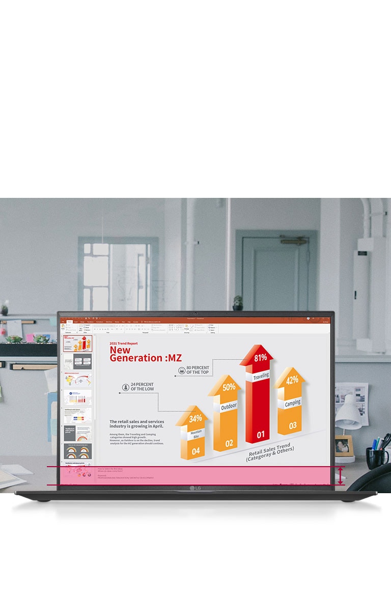 LG gram 16:10 Display