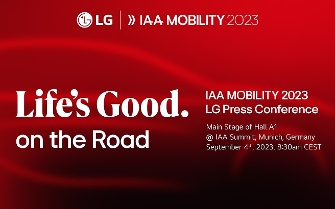 LG CEO to present Company's Future Mobility Vision at IAA Mobility 2023