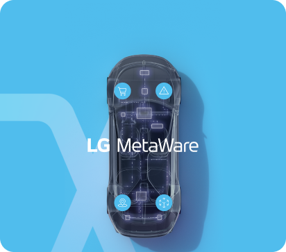 Top-view vehicle graphic for LG MetaWare links to its detail page.