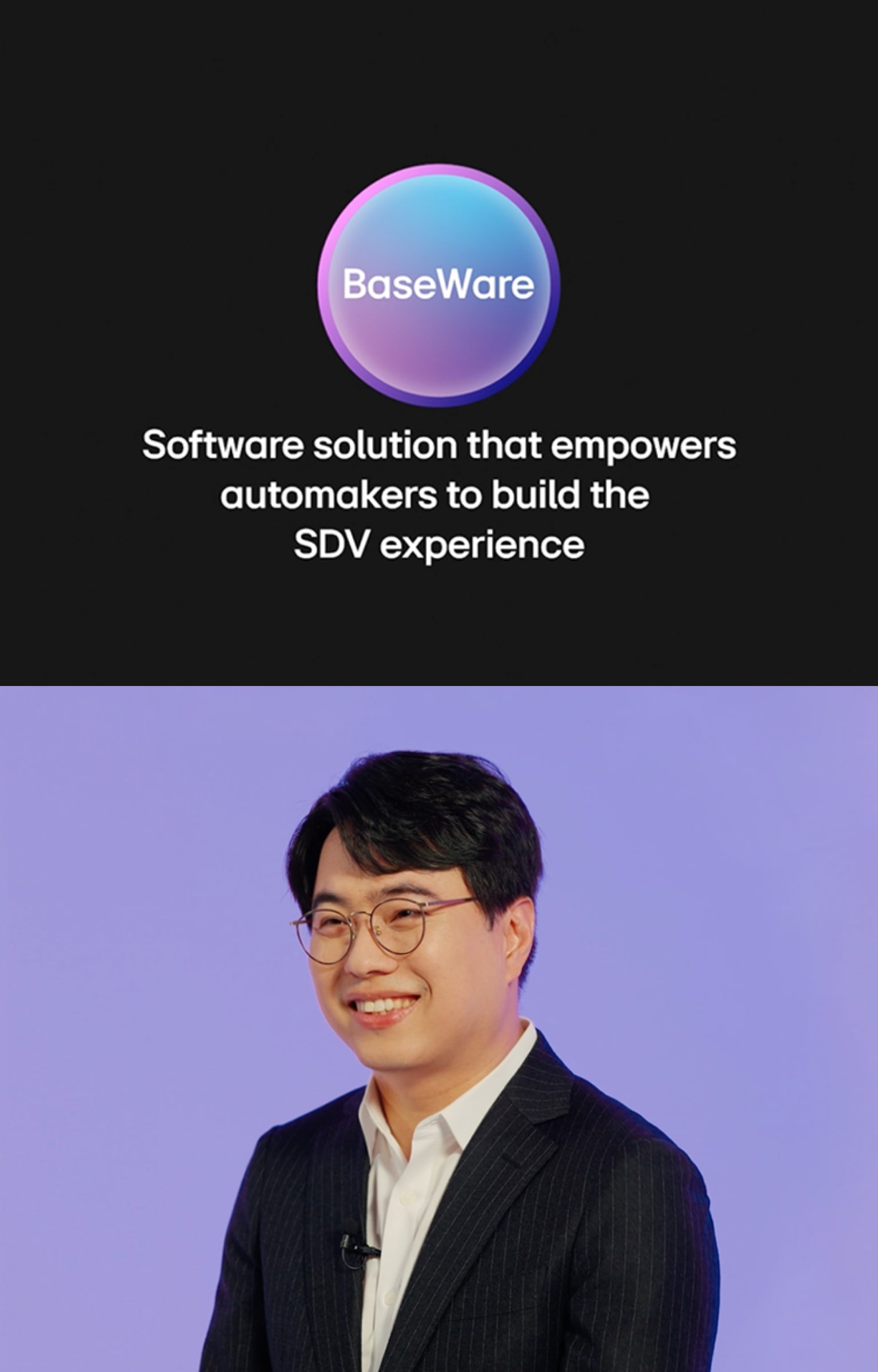 LG VS expert appears in the What is LG Alphaware : Expert Interview thumbnail linking to Episode 5. BaseWare on YouTube.