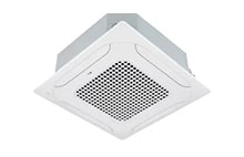 LG Ceiling Mounted Cassette VRF indoor unit for efficient air distribution. Compact design blends seamlessly with office and commercial interiors.