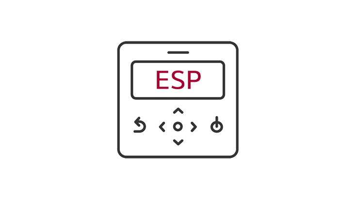 LG HVAC icon representing intuitive system control for efficient management. Designed for user-friendly operation in commercial spaces.