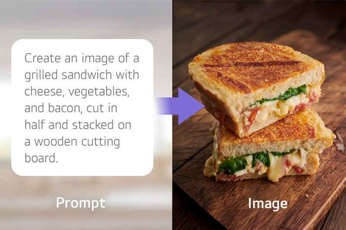 An image showcasing the Gen AI feature for generating an entirely new image.