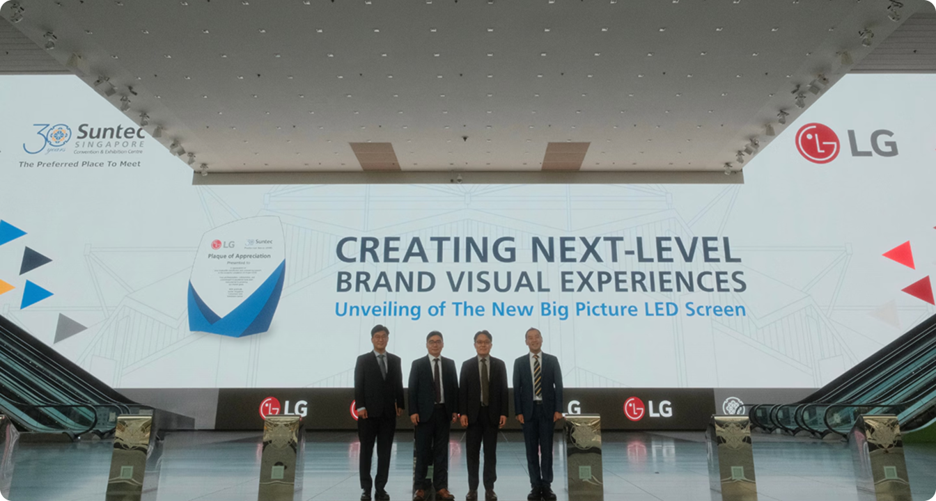 Suntec Singapore Redefine Visual Storytelling at Scale with LG displays