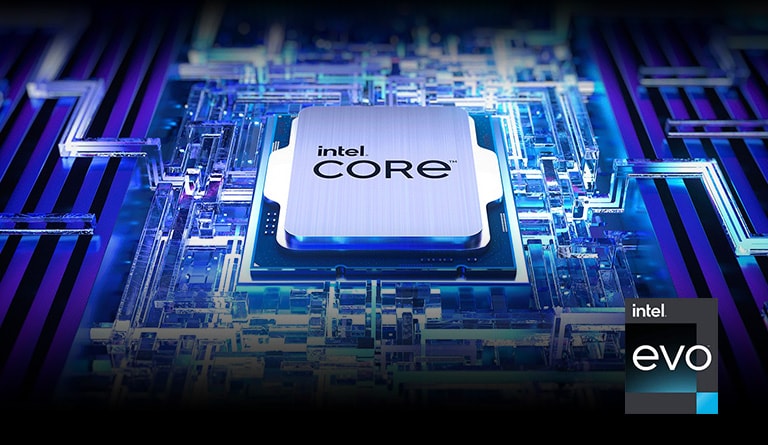 It shows the Intel® Core™ chip.