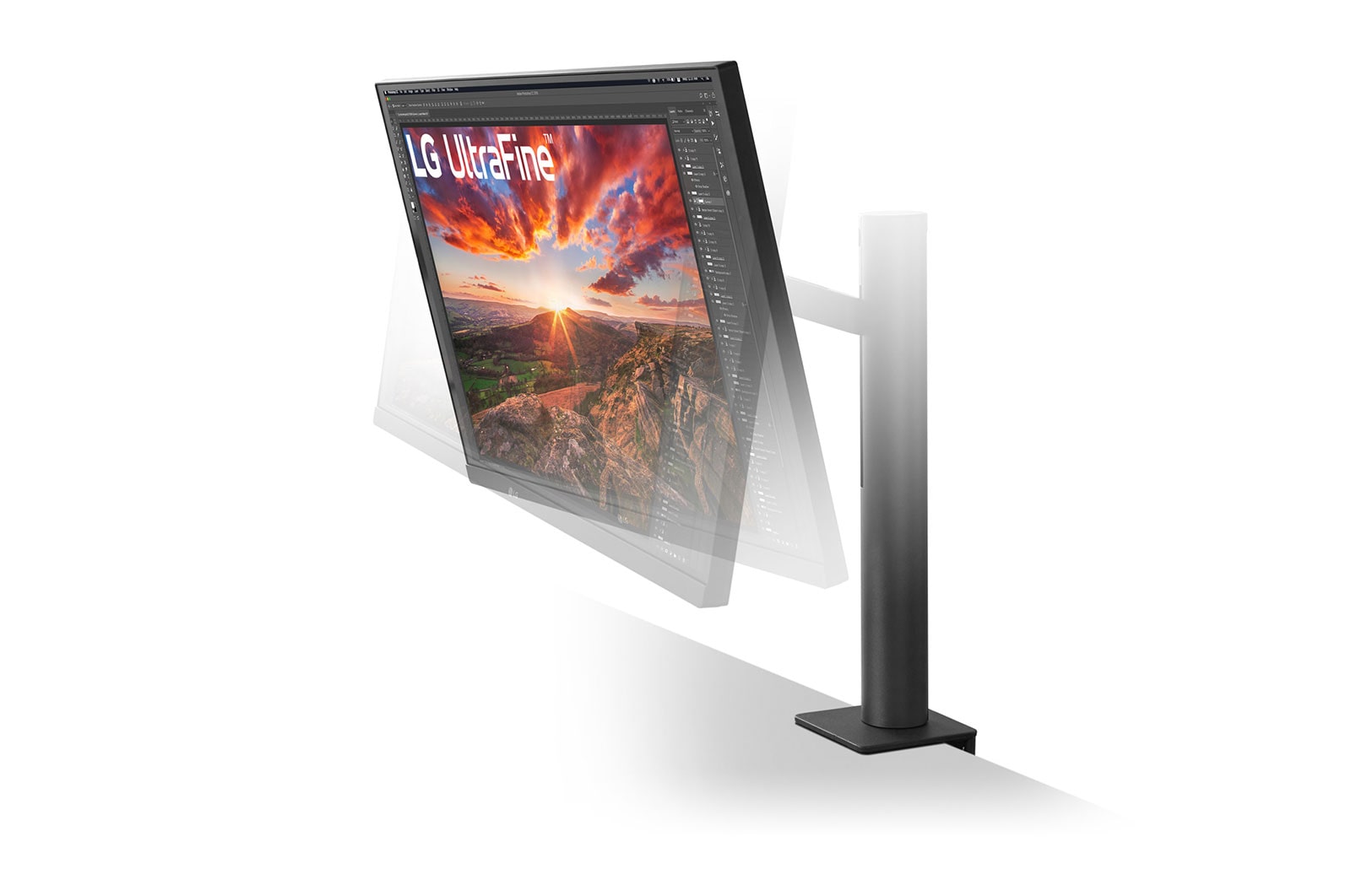 LG 68.58cm (27) UHD 4K Ergo IPS Monitor with USB Type-C™, 27UN880-B