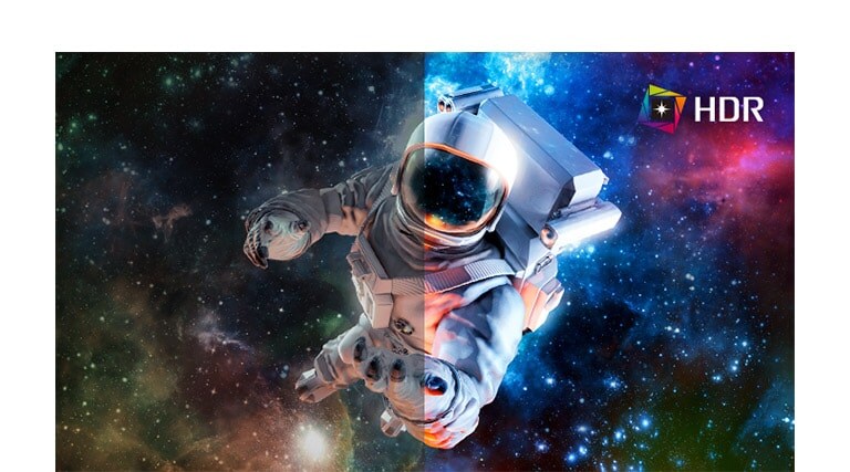 LG 32UQ750-W Represents details in bright and dark parts of high dynamic range contents.