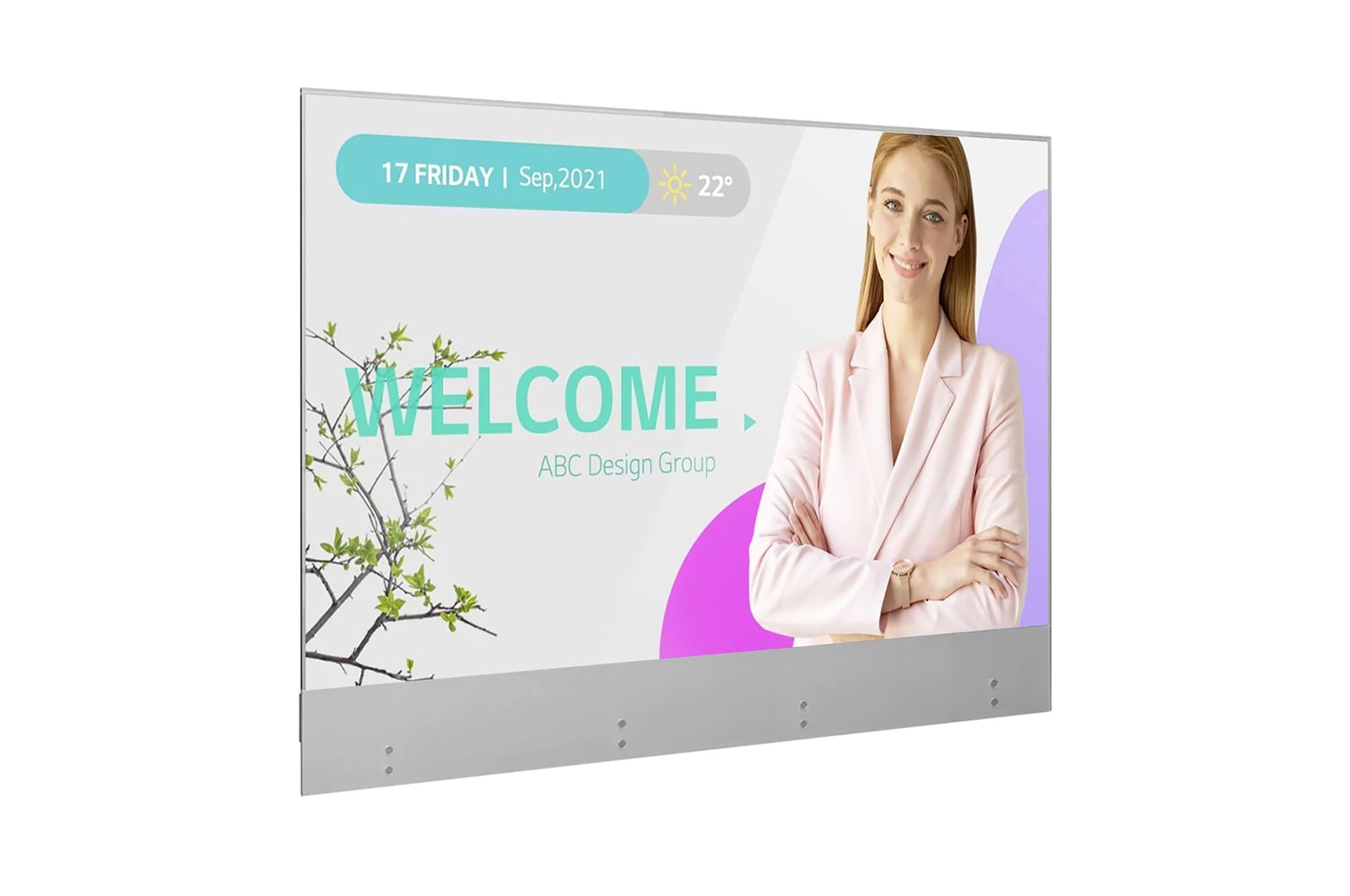 LG Transparent OLED Signage, 55EW5G-V