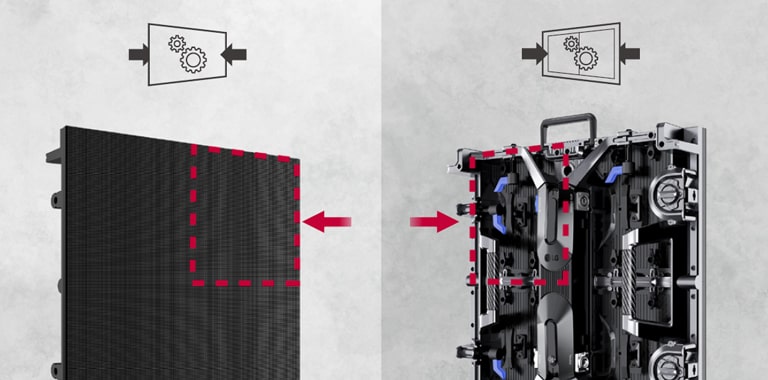 Capable of front and rear installation depending on the customers' needs.