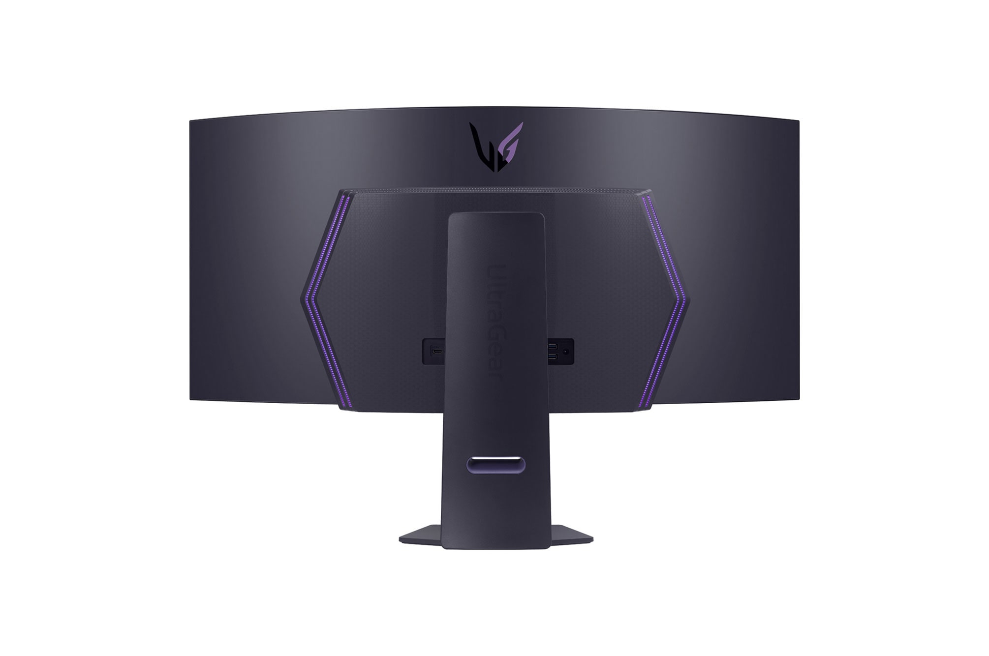 Rear view with lights on