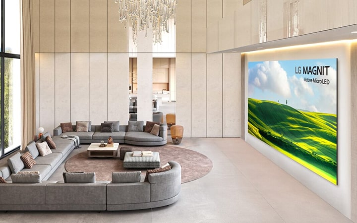 LG prezentuje nową erę luksusowego kina domowego dzięki LG MAGNIT Active Micro LED