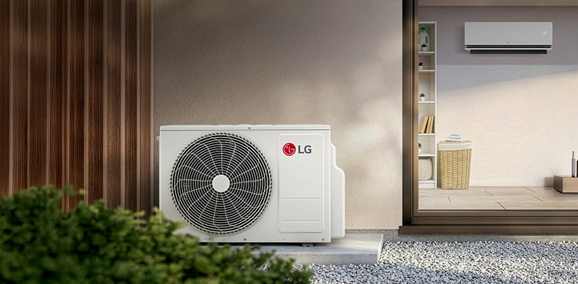 LG HVAC Residential Solutions delivering intelligent comfort for family homes, with energy-efficient air conditioning designed to support a healthier and more sustainable living environment.