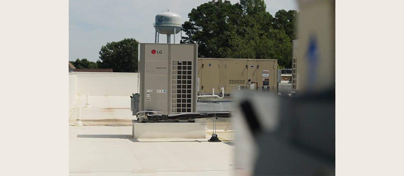 Multi V 5 on the rooftop of the building