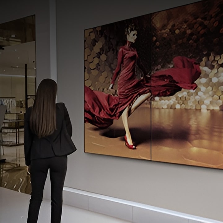 LG Video Wall Configurator for customised digital signage design and planning.