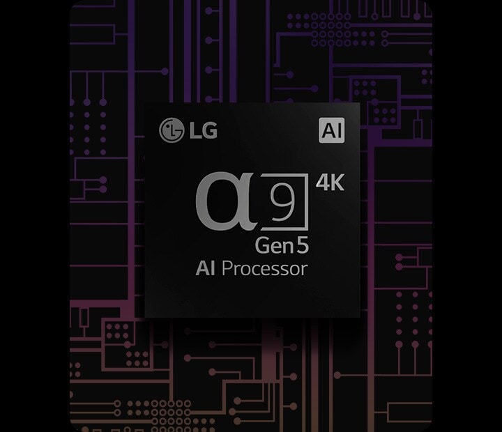 Das Bild des a9 4K AI-Prozessor der 5. Generation hat einen schwarz-weißen Hintergrund, der sich in einen bunten Hintergrund verwandelt.