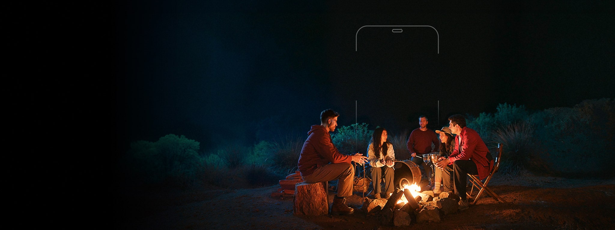 People enjoying camping with smiles, embracing the power of optimism.