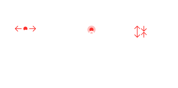 Como navegar pelo Showroom Virtual da LG, Arraste para Esquerda ou direita , Escolha e mova , Aumente e diminua o zoom