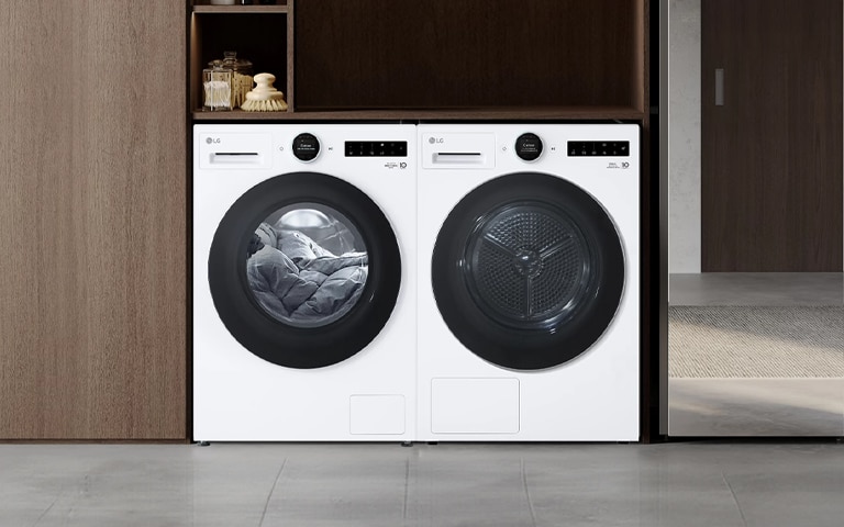 lg smart washing machine and smart tumble dryer