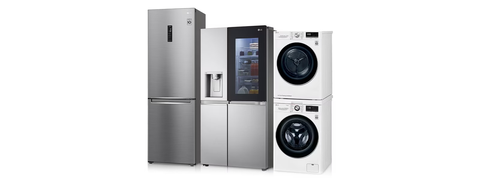 An image of a laundry room with LG Washing Machine and LG Dryer.