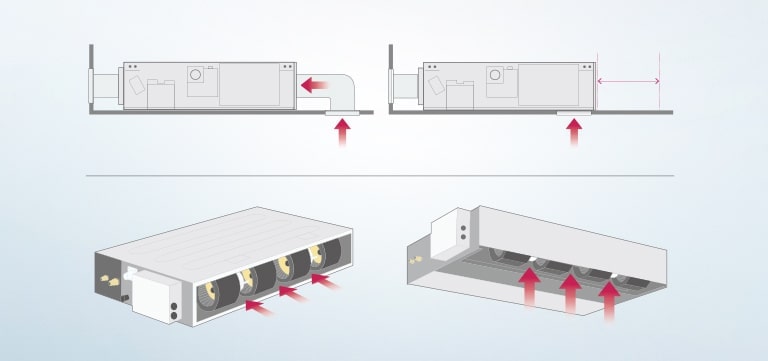 Flexible Installation (Low Static Duct Only)1