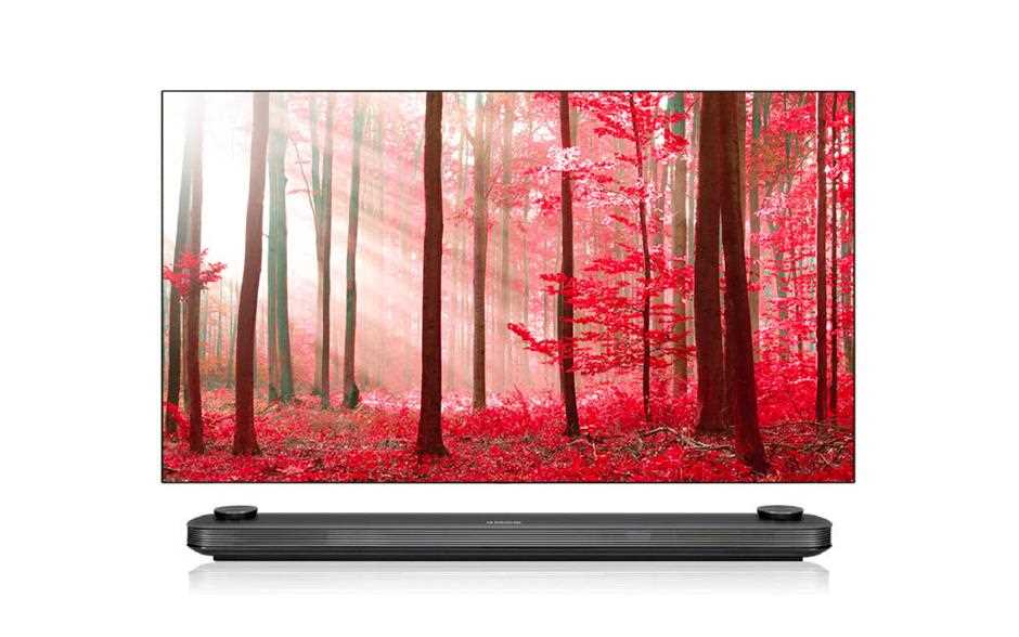 A front view image of lg oled w8 smart tv.