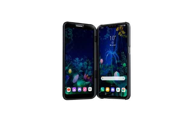 A front view of lg v50 dual screen