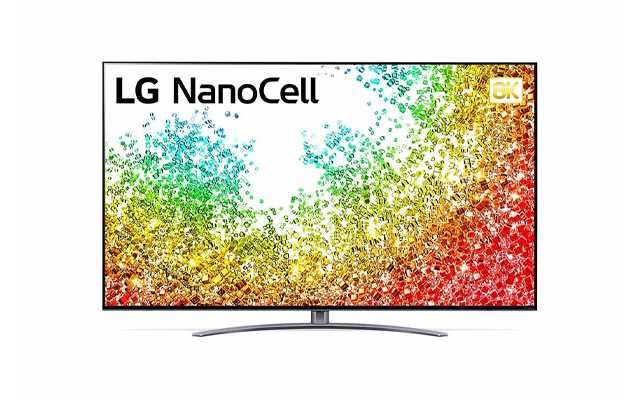 A front image of LG NanoCell 8K 55 inch TV 