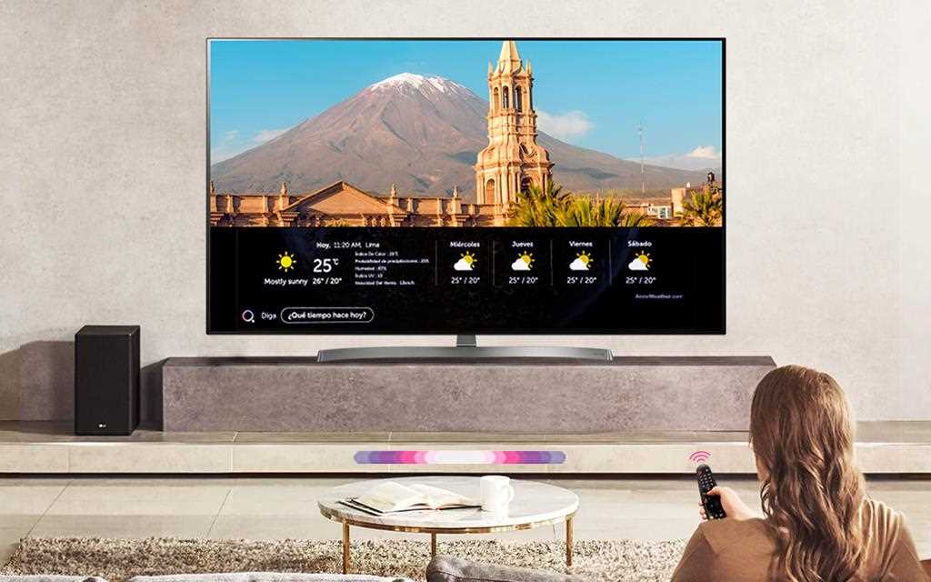 Smart TV features on an LG OLED TV.
