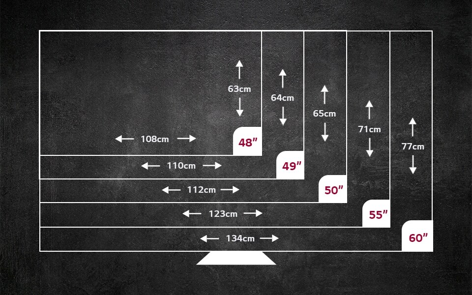 How To Measure And Read TV Sizes LG EXPERIENCE LG UK