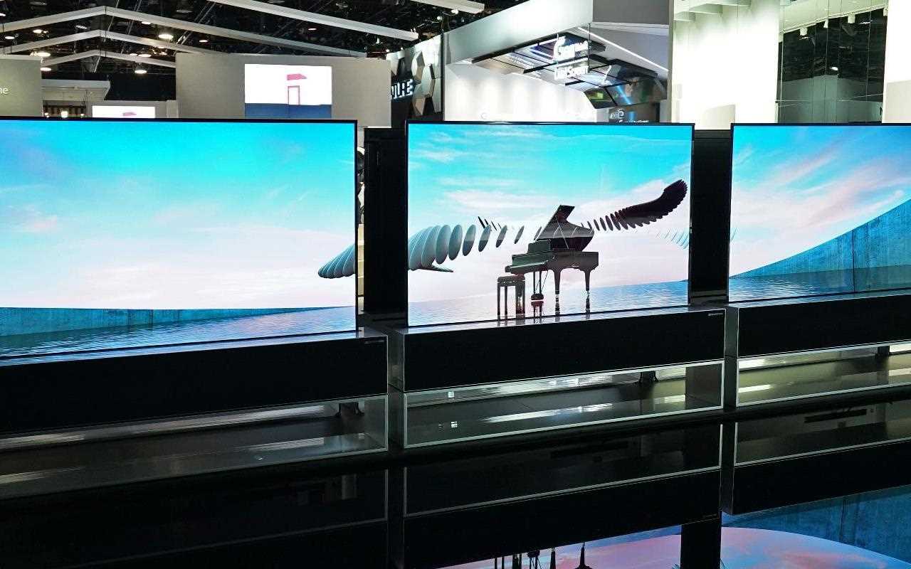 Rollable OLED TVs create the perfect room setting.