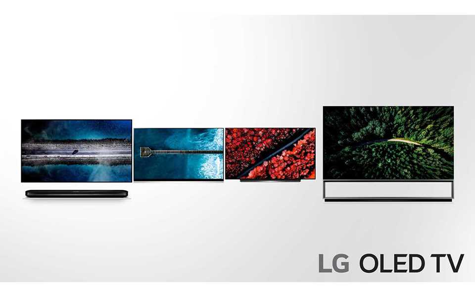 The LG SIGNATURE OLED Rollable TV lineup.