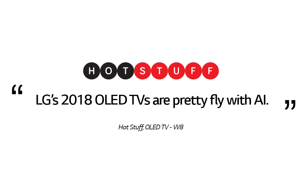 Hot Stuff review of the LG SIGNATURE OLED TV W8, focusing on AI capabilities